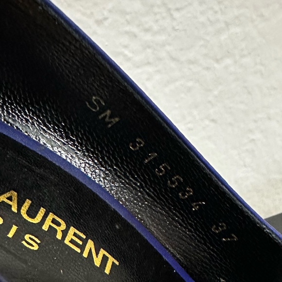 YSL Bleu Roy Pump Heels - Picture 4 of 9